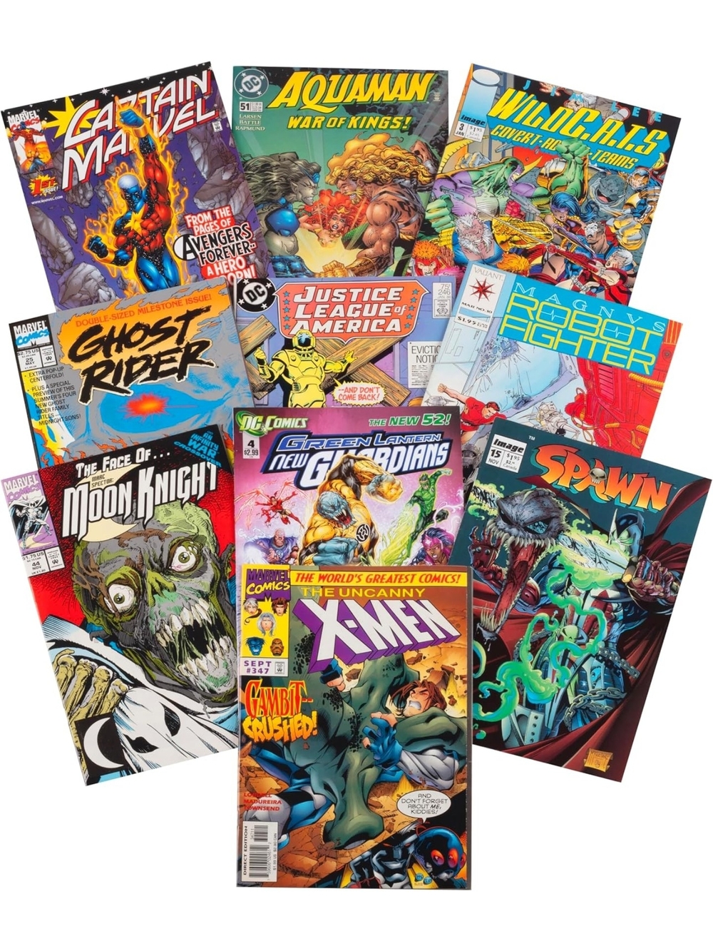 Comic Book Lot Of 20 — Mixed DC, Darkhorse, Marvel, Valient, Etc. 1980's - Now